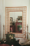 Mid century Rattan Mirror