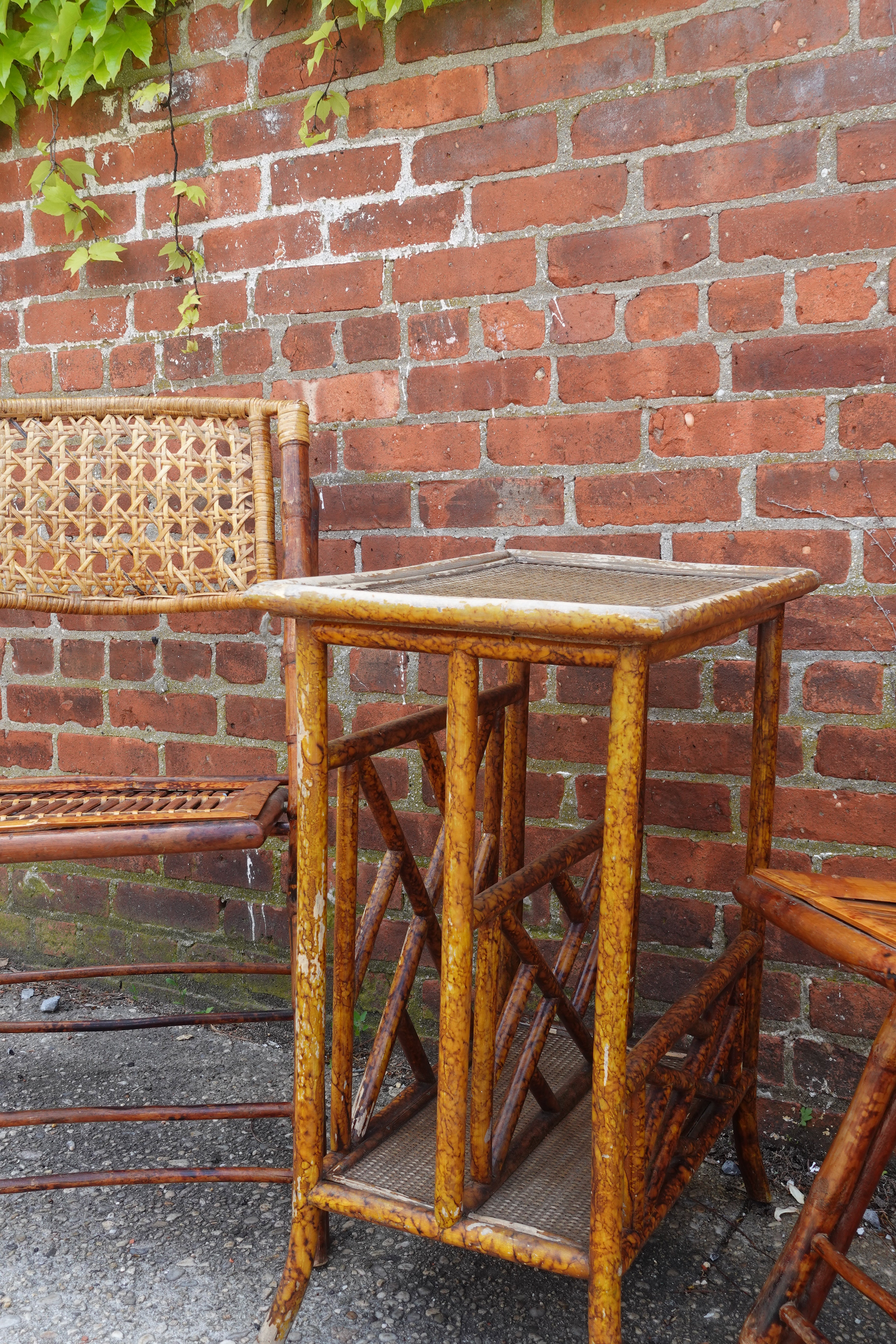 Tortoise Bamboo Side Table