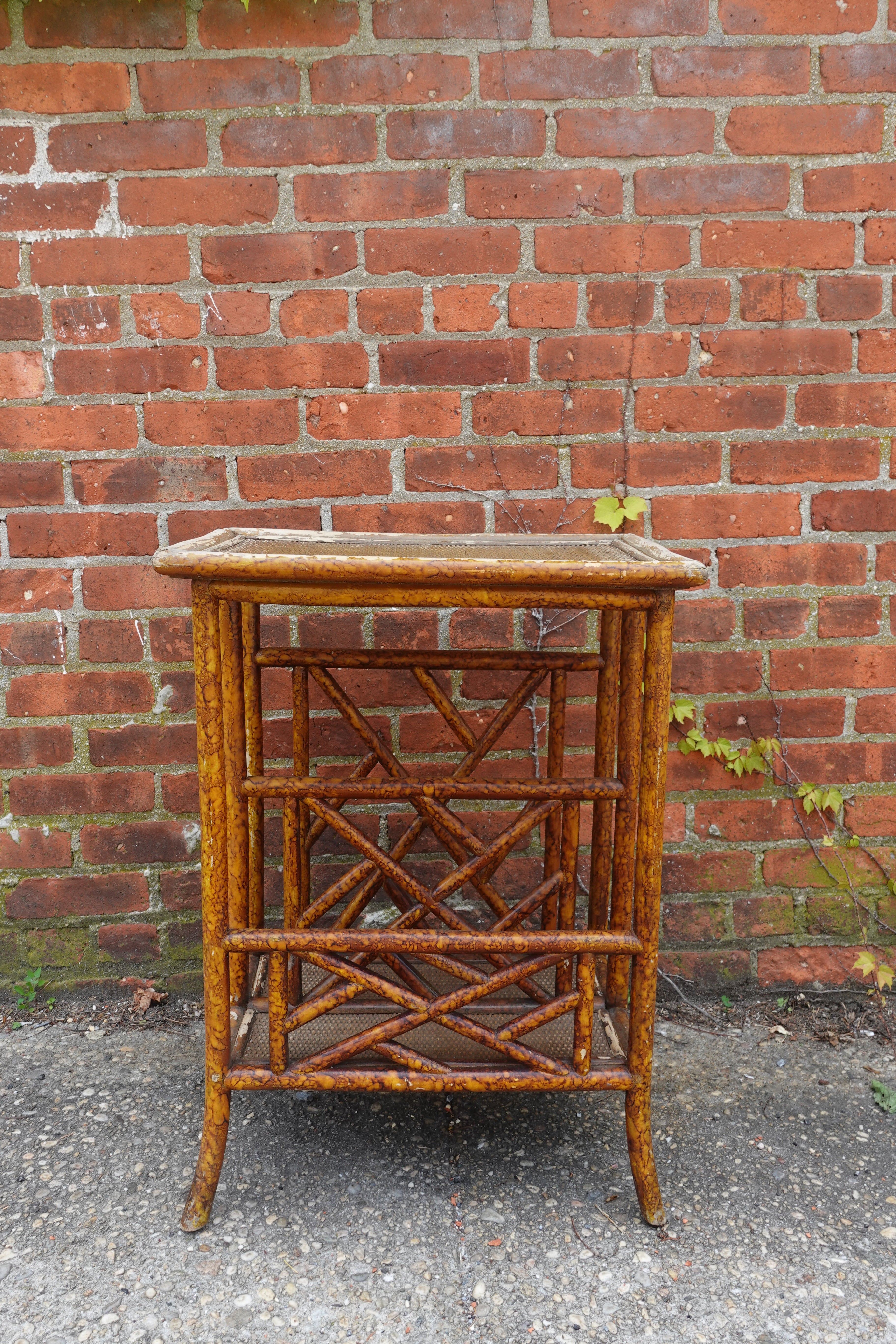 Tortoise Bamboo Side Table