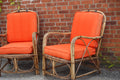 Mid Century Bamboo Lounge Chairs