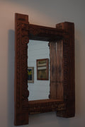Hand Carved Mirror
