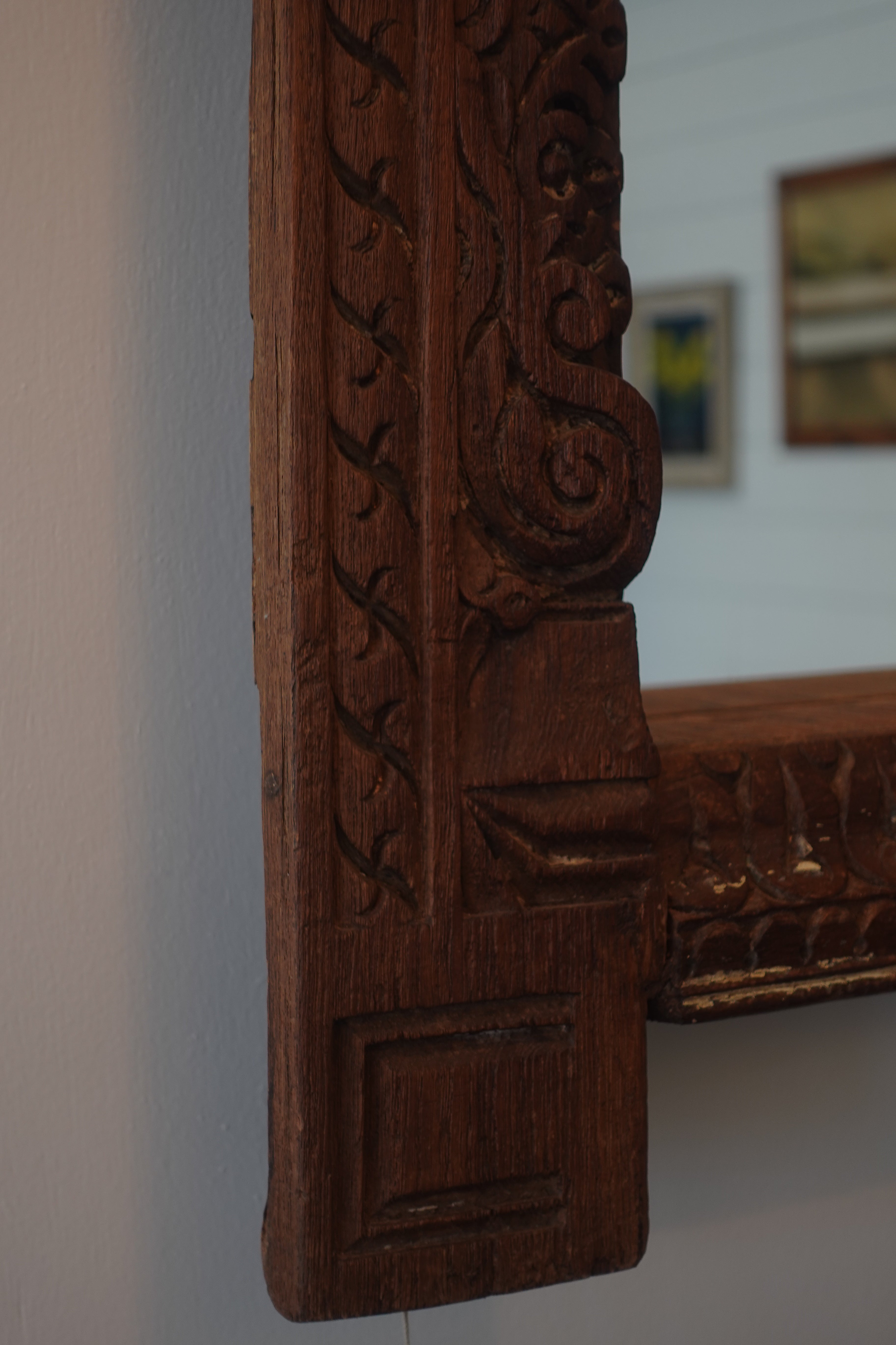 Hand Carved Mirror