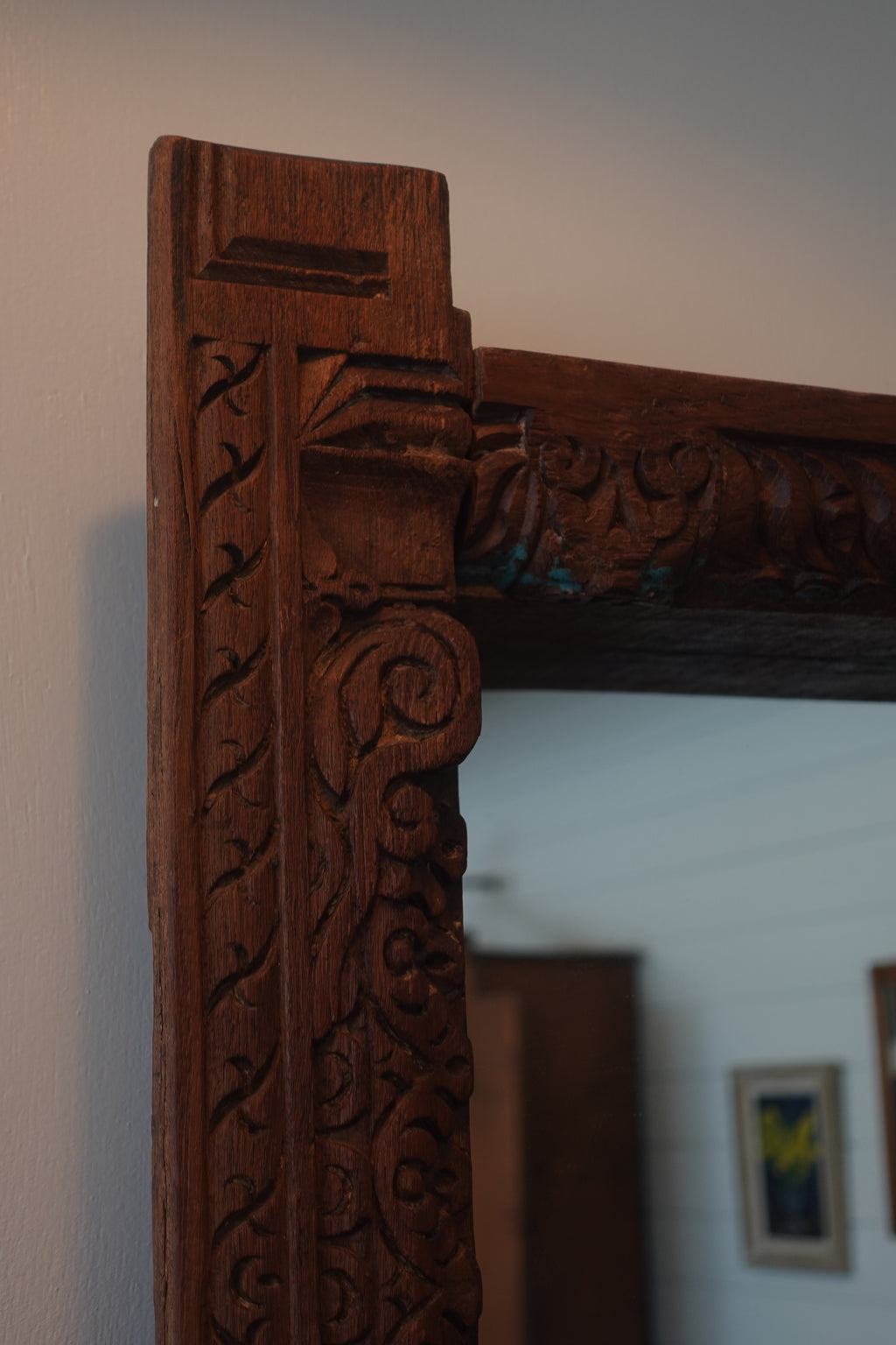 Hand Carved Mirror