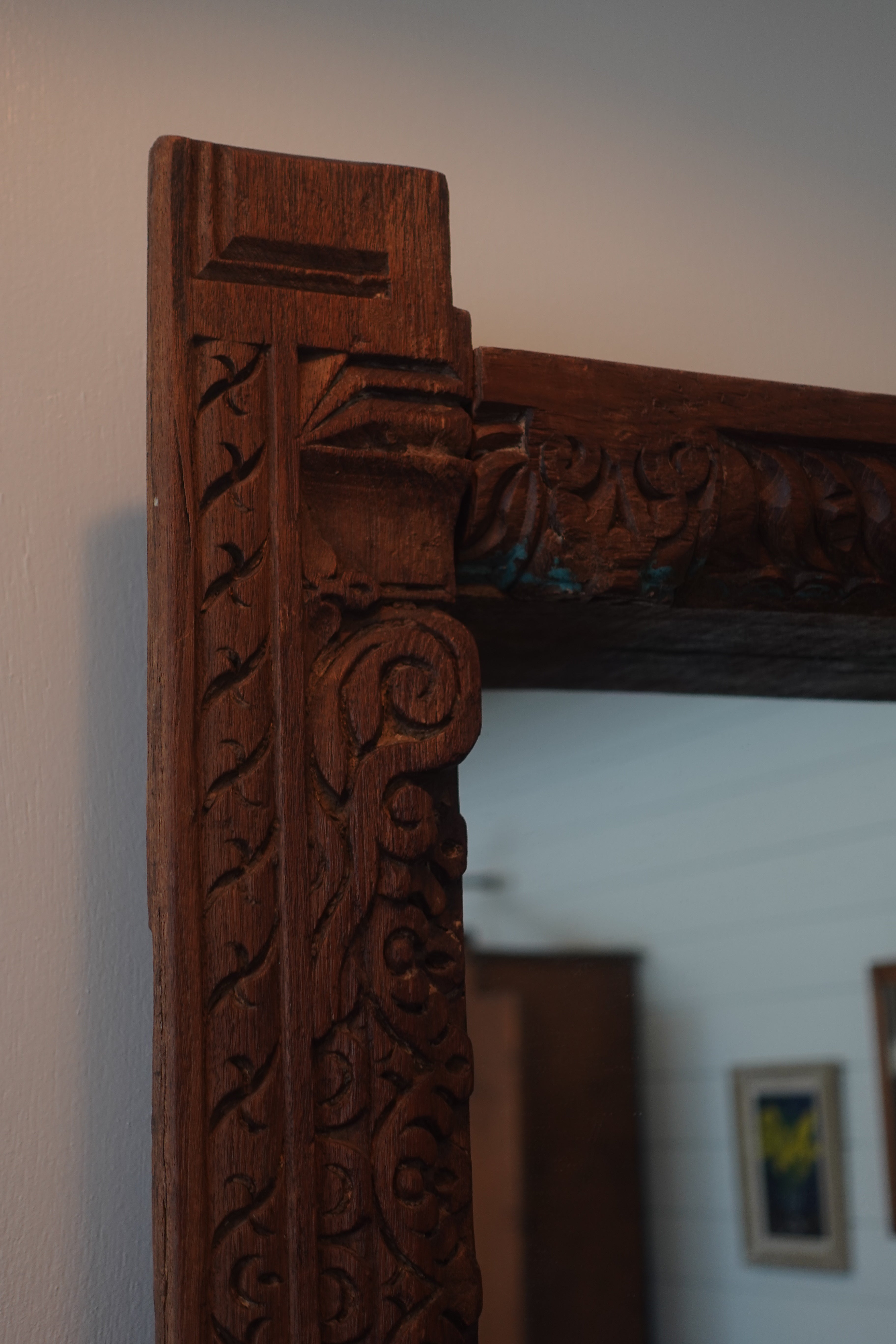 Hand Carved Mirror