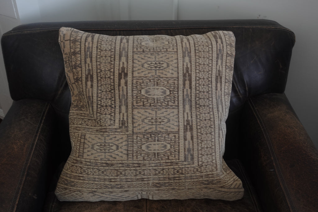 Vintage Turkish Rug Pillow 20 x 20