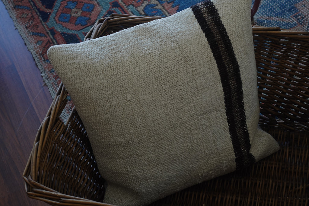 Vintage Turkish Kilim Pillow 16 x 16