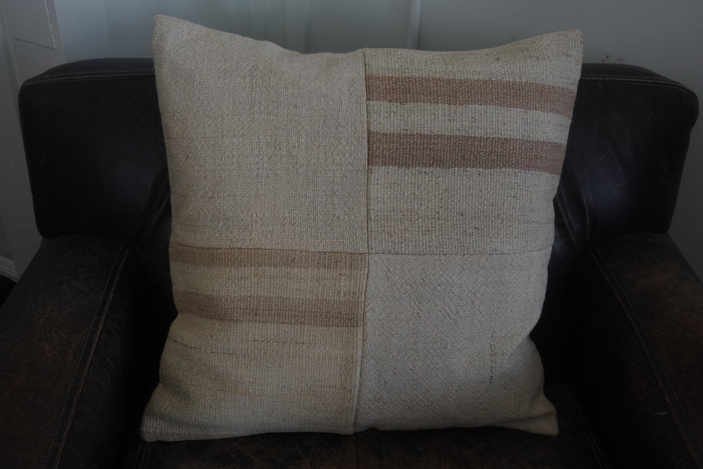 Vintage Turkish Rug Pillow 20 x 20