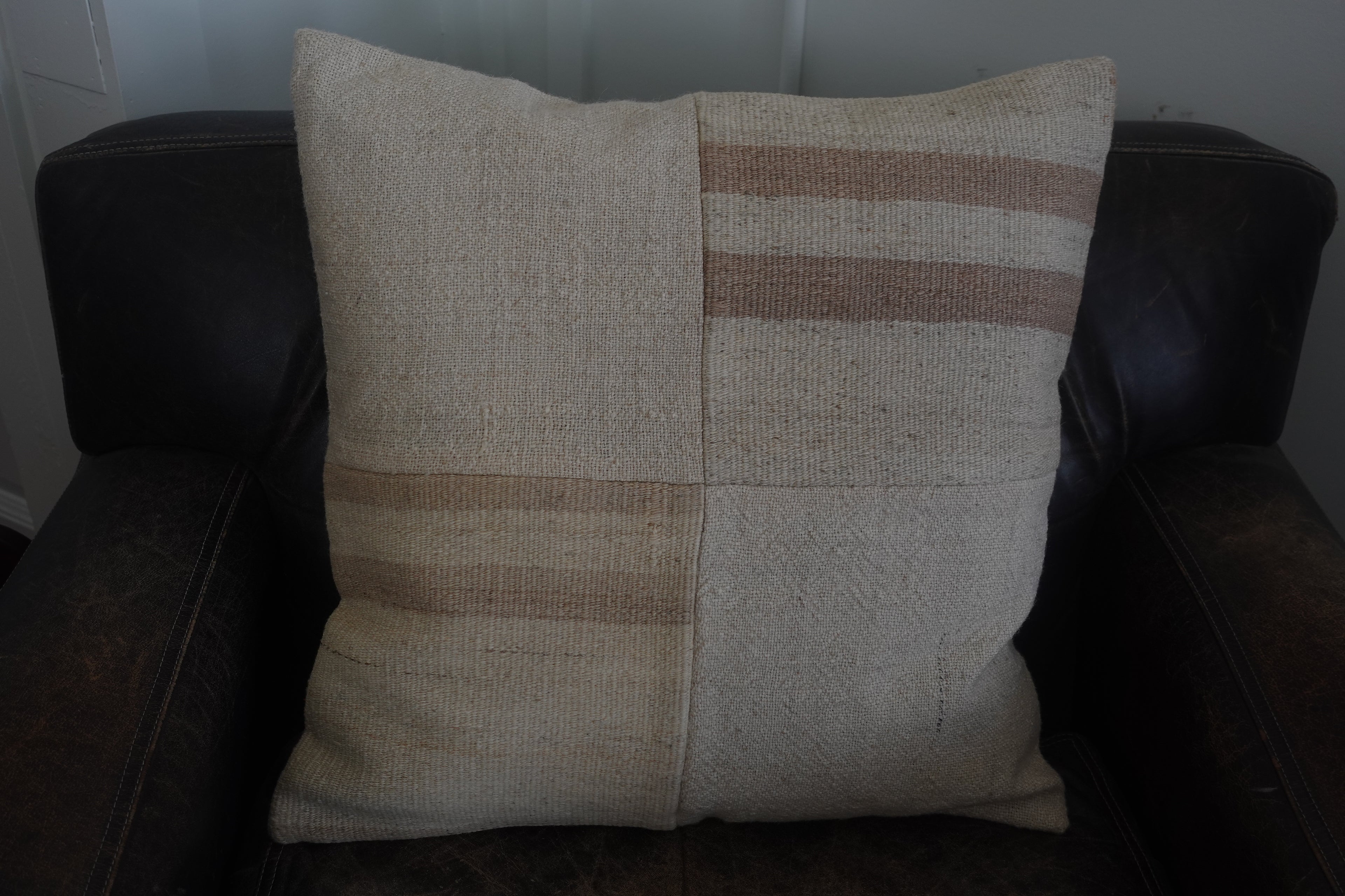 Vintage Turkish Rug Pillow 20 x 20