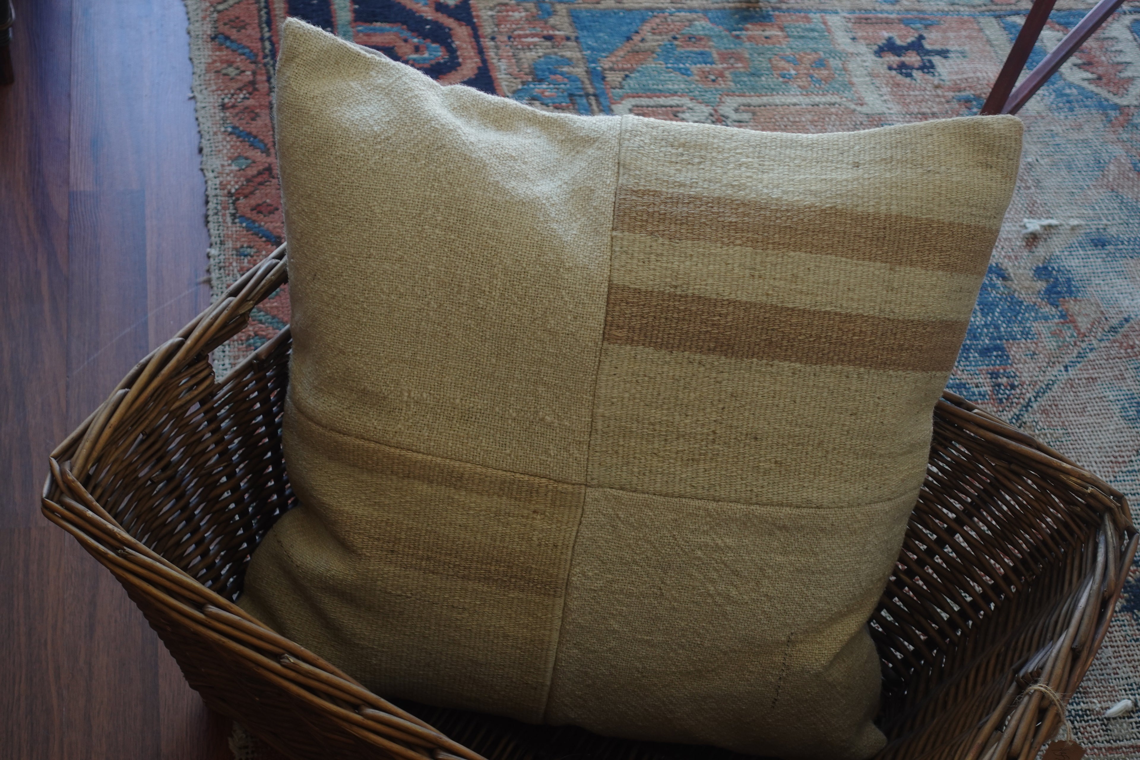 Vintage Turkish Rug Pillow 20 x 20