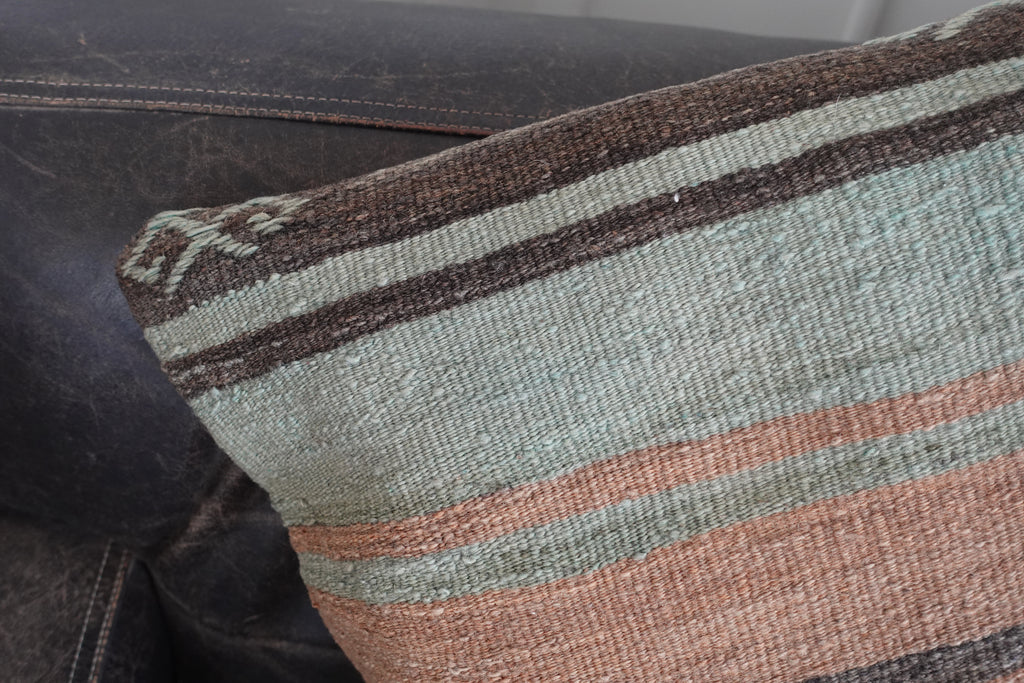 Vintage Turkish Rug Pillow 20 x 20