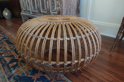 Franco Albini Style Rattan Ottoman