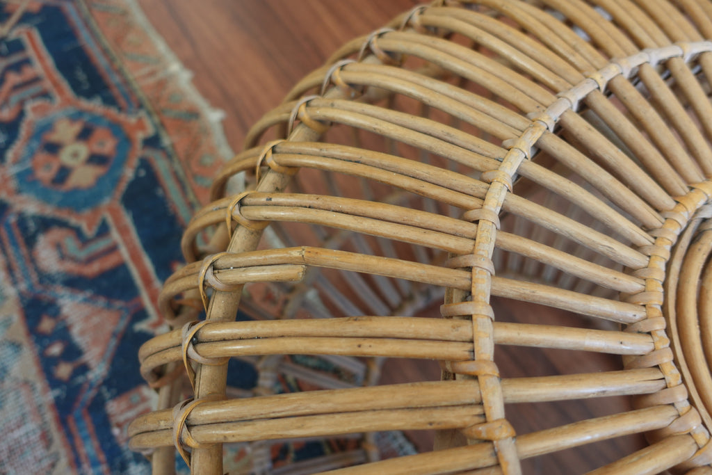 Franco Albini Style Rattan Ottoman