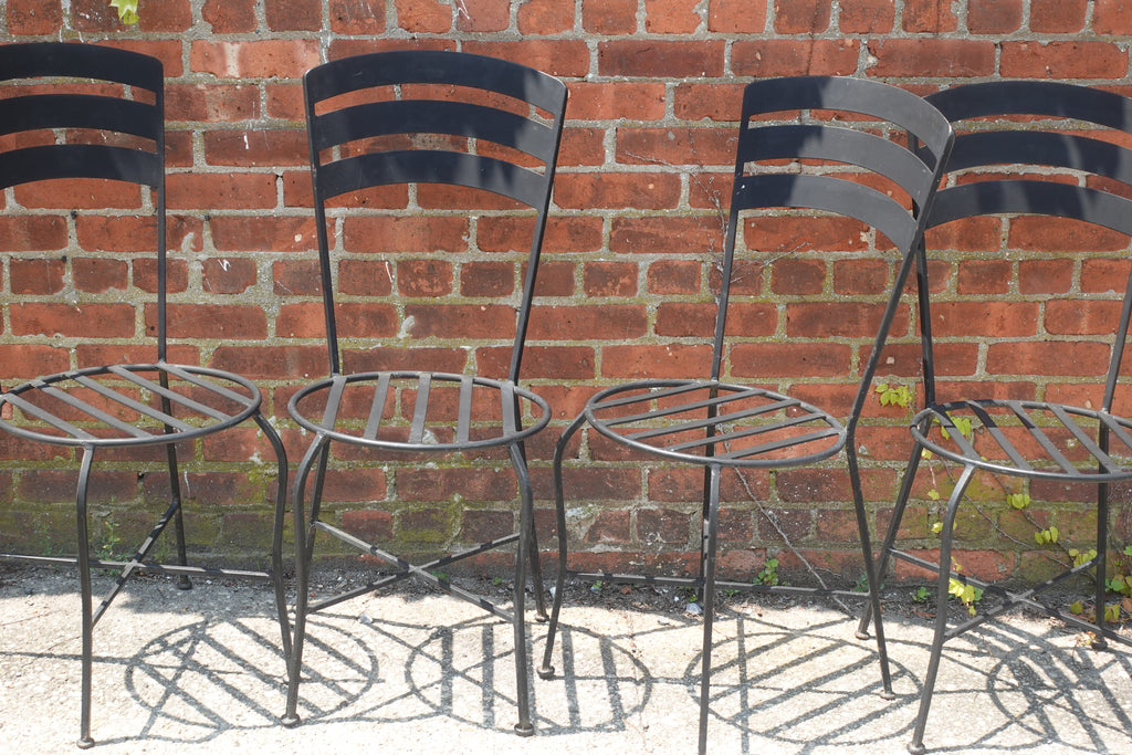 Set of 4 Wrought Iron Chairs