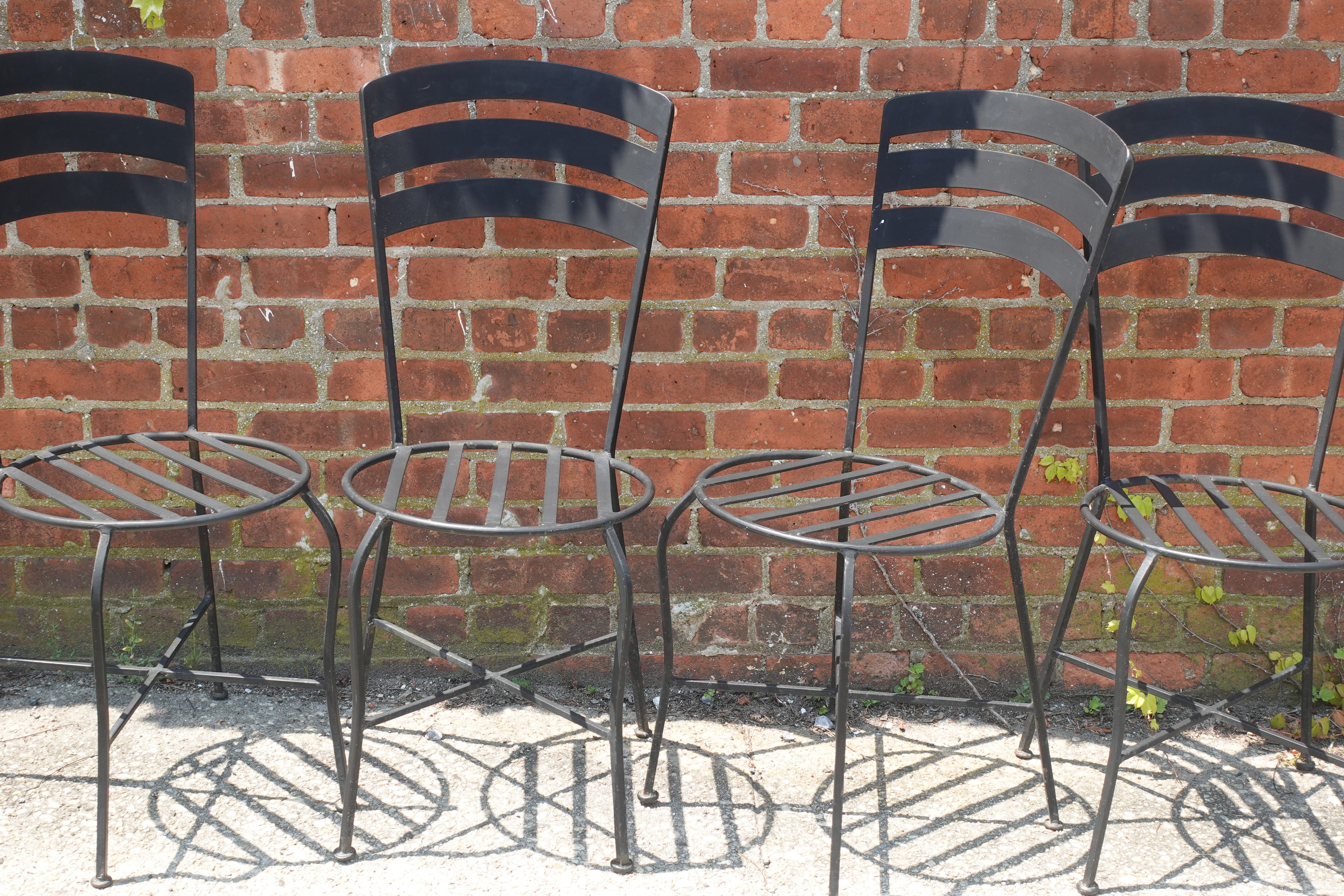 Set of 4 Wrought Iron Chairs