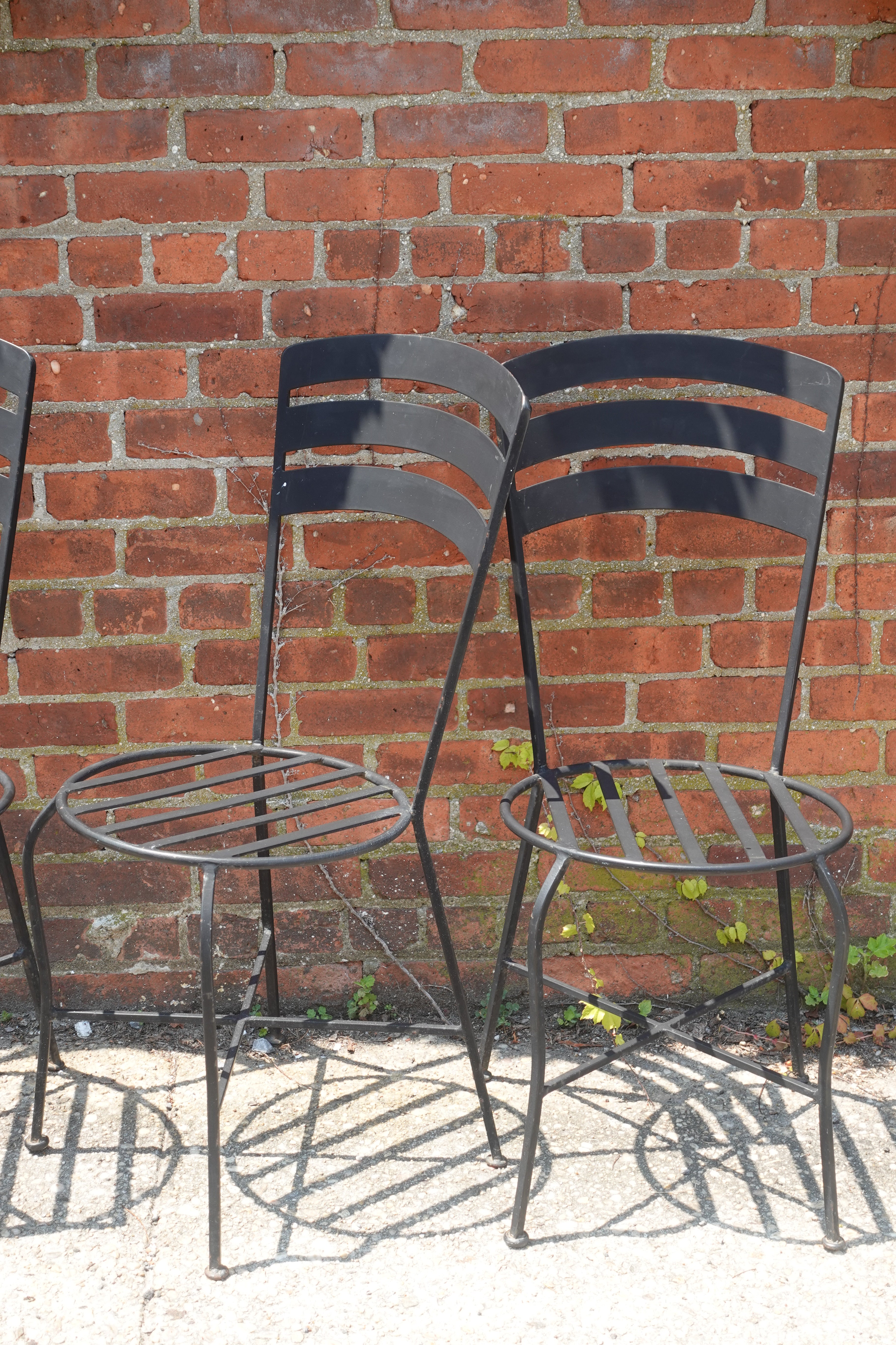 Set of 4 Wrought Iron Chairs