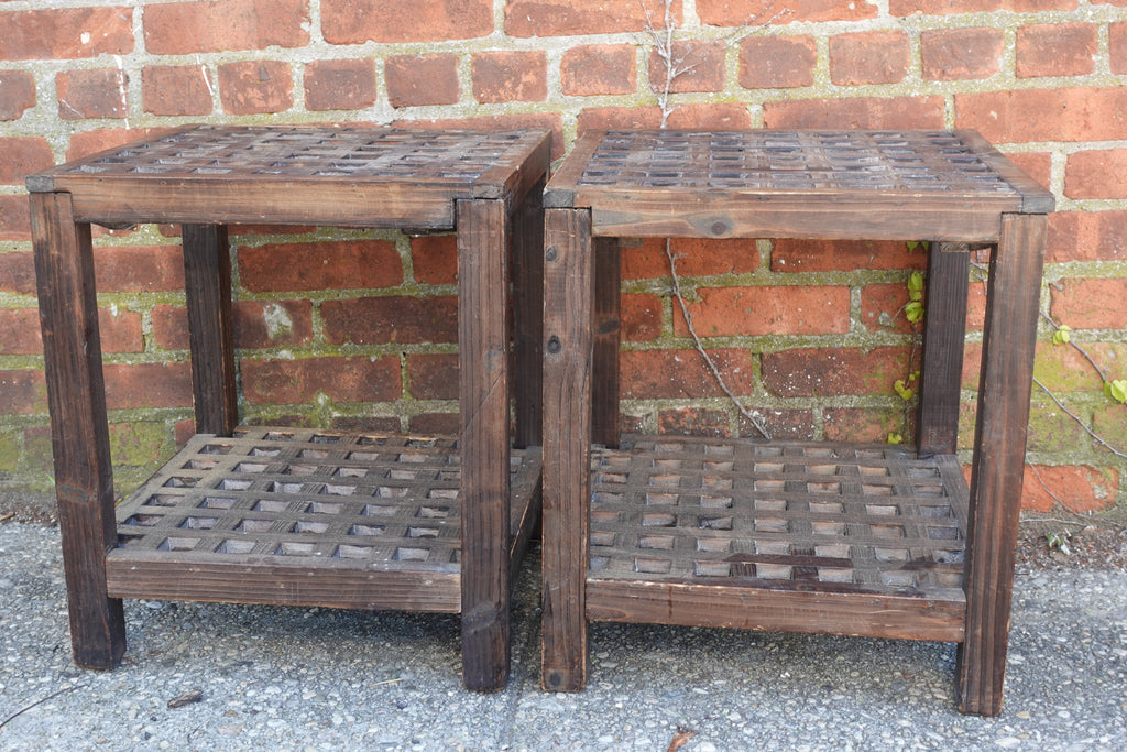 Pair of Wood Side Tables