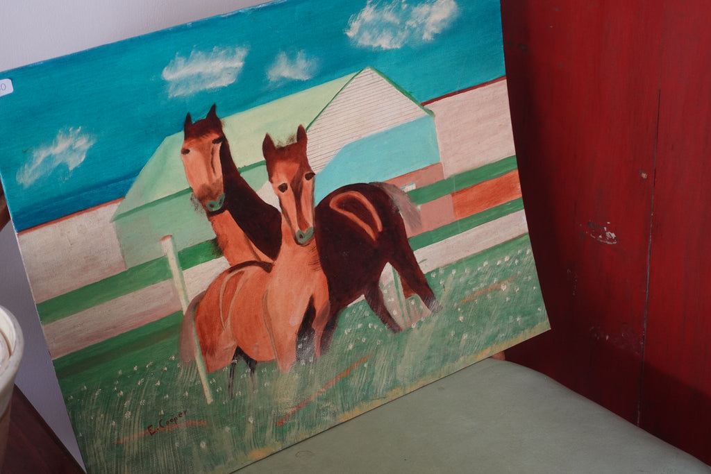 Original Abstract Horse on Canvas