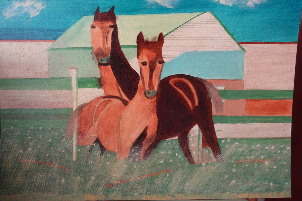 Original Abstract Horse on Canvas