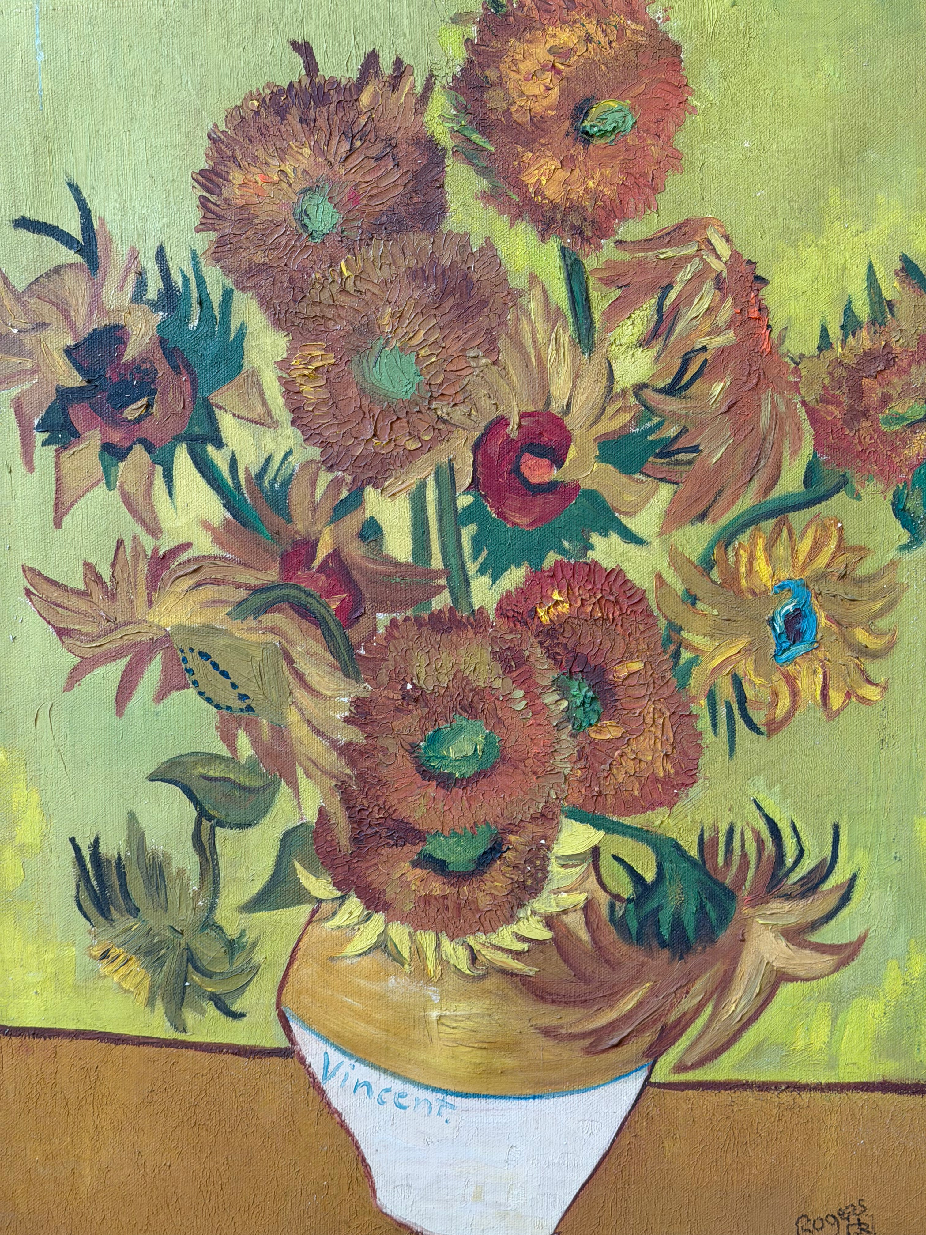 'Sunflowers' Abstract Painting