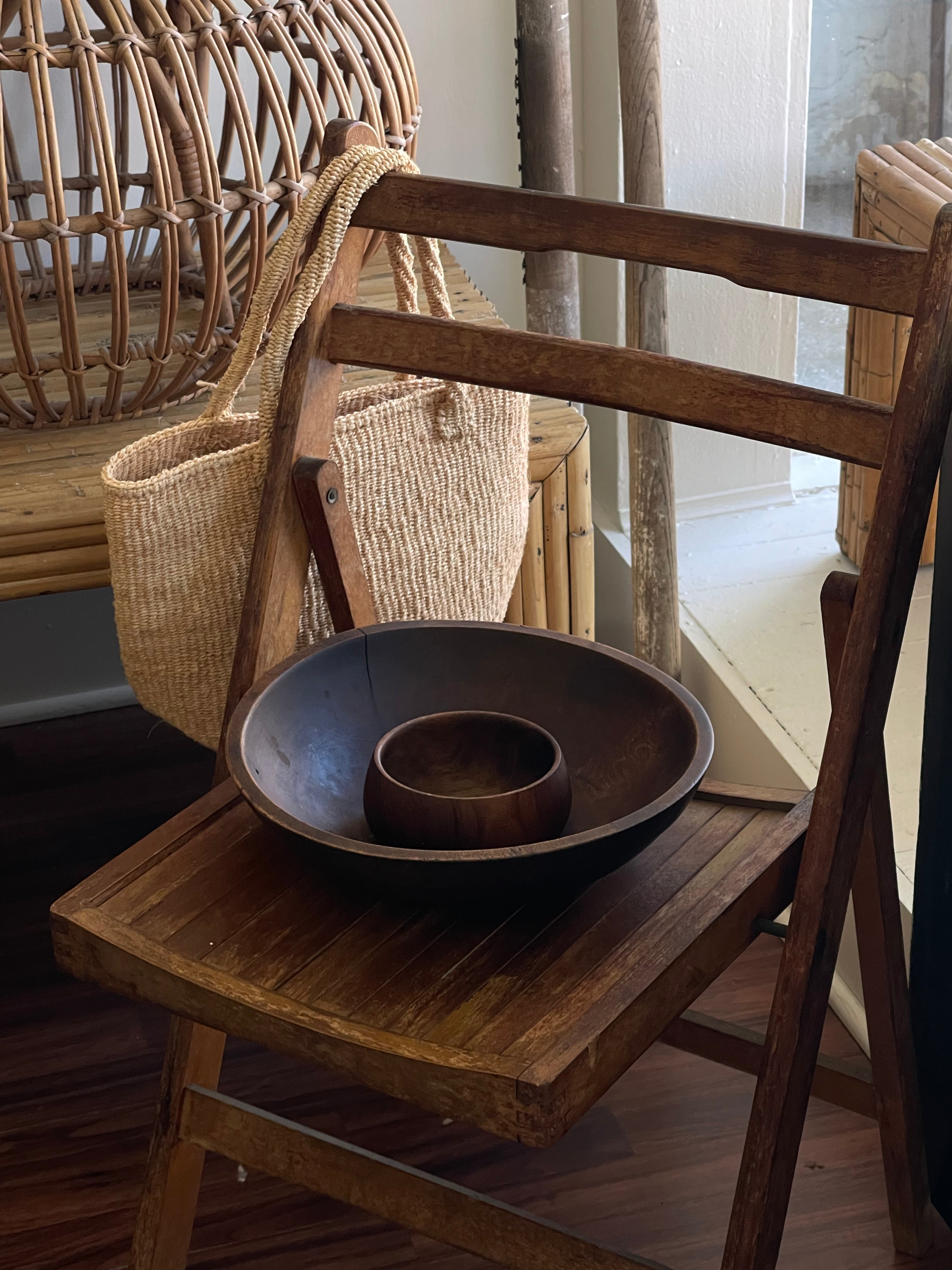 Medium Sisal Tote: Oats